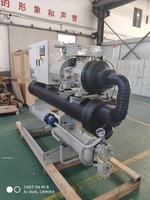 Refroidisseur d'eau à vis de 200 kW, 60 tonnes, refroidi par eau, avec pompe à commande automatique / Compresseurs Hanbell, garantie 1 an