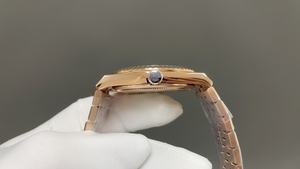 Nuevo mejor calidad luminoso mecánico 40mm 904l acero 7315 movimiento 127334 oro rosa panal motivo Diver reloj - Product Image 5