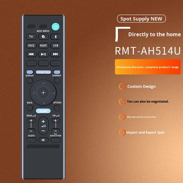 RMT-AH514U Plastic Remote Control for Sony HT-A3000 Compatible with 3.1ch Dolby Atmos Soundbar
