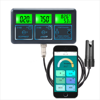Testeur de qualité de l'eau numérique Tuya Smart Online WiFi PH 7 en 1 Temp TDS CF RH EC ORP pour aquarium, hydroponie, piscine