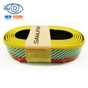 Samurai di Gomma del Pannello Esterno In Fibra di Carbonio Auto Paraurti Anteriore Labbro Guard 100% EDPM di Gomma - Product Image 5