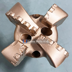 Nước khoan bit 5 1/2 "cũng khoan PDC khoan bit PDC ma trận/Thép cơ thể 4 cánh hàng duy nhất PDC bit 2 7/8" API - Product Image 2