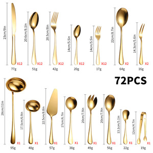 Bộ Sưu Tập Gia Đình 72 Mảnh 84 Miếng Tốt Flatware Bạc <span class=keywords><strong>Set</strong></span> Với Quà Tặng Mang Trường Hợp Phục Vụ Các Bên <span class=keywords><strong>12</strong></span> Người - Product Image 3
