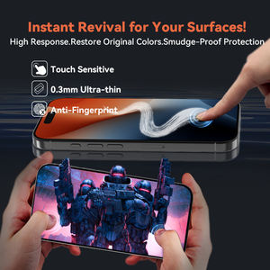 आसान ऐप्लिकेटर स्थापित किट एचडी स्पष्ट स्क्रीन रक्षक iPhone 14 15 16 प्रो अधिकतम टेम्पर्ड ग्लास स्क्रीन रक्षक - Product Image 5