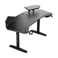 Table de jeu électrique réglable en hauteur Rgb Pc Gamer Ergonomie Bureau d'ordinateur Bureau de studio en forme d'aile