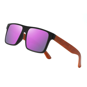 Lunettes de soleil confortables de conduite en bois de bambou polarisé Kingvision modèle <span class=keywords><strong>77</strong></span> avec logo personnalisé élégant - Product Image 4