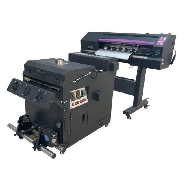 Nieuwe Technologie T-Shirt Drukmachine Huisdier Film Inkjet 30Cm Breedte Dtf Inkjet Printer Met Schudpoeder Machine