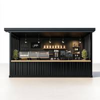 Vente extensible Boutique mobile 10 pieds 20 pieds Pop up Contemporaine Conteneur bar et Café Modulaire Dépanneur Maison