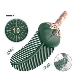 羽毛チックラーバイブレーター初心者のためのかわいいシリコーン振動フリッカーセックスおもちゃ - Product Image 4