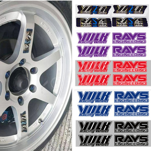 JDM Style Auto Titanium Burnt Sticker Waterproof Wheel Rim Decal TE37 Stickers For Racing Car