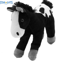 Porte-clés en peluche pour machine à griffes, vente en gros de jouets en peluche, petits ânes et chevaux, animaux en peluche, chevaux Kawaii, porte-clés en peluche