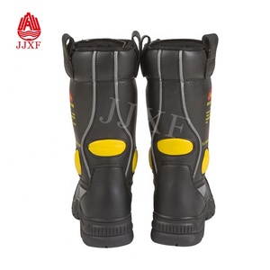 Stivali da pompiere di alta qualità stivali da fuoco in pelle - Product Image 4