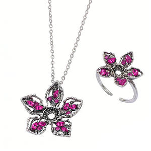 Collier et pendentif ajustables Demogorgon à l'envers, en alliage tendance, inspiré de <span class=keywords><strong>Stranger</strong></span> <span class=keywords><strong>Things</strong></span> – Vente chaude - Product Image 6