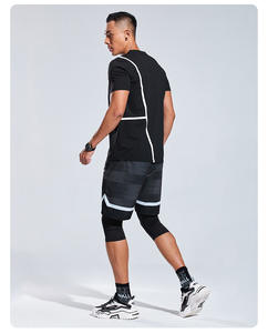 Pantalones de cinco cuartos para hombre de verano de secado rápido para correr baloncesto Yoga Fitness Ejercicio 2 en 1 mallas elásticas - Product Image 2