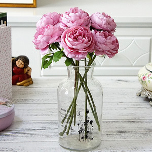 All'ingrosso di seta singolo gambo Ranunculus fiore singolo ramo fantasia piccola rosa del tè per la casa di nozze decorazioni fotografiche - Product Image 1