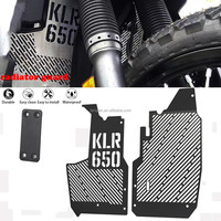 Accesorios de motocicleta para Kawasaki KLR650, protector de radiador KLR 650 Adventure, cubierta protectora de rejilla para radiadores KLR 650 Traveler