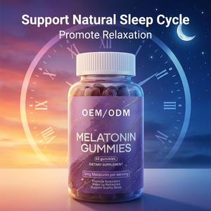 Gomitas de Melatonina Sin Azúcar 5mg, Marca Privada OEM ODM, Gomitas Veganas para Dormir, Apoyo para la Relajación Nocturna, Suministro de Fábrica - Product Image 6