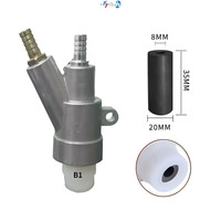 Pistol Semprot Pasir Pneumatik Tipe B Premium, Pistol Semprot Pasir Gravitasi Portabel Dengan Nosel Boron Karbida untuk Menghilangkan Karat dan Cat