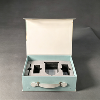 Boîte cadeau rigide de style chinois traditionnel de qualité supérieure avec poignée pour services à thé, emballage de souvenirs de mariage
