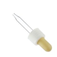 Compte-gouttes en plastique nervuré 18/410 18/400 20/410 avec bulbe en caoutchouc NBR et pipette en verre
