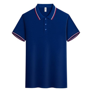 Polo pour hommes sur mesure en gros d'usine OEM, T-shirts en soie de haute qualité avec logo brodé ou imprimé pour les occasions de golf - Product Image 5