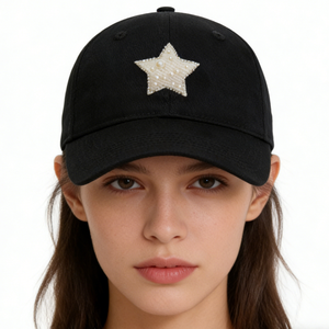 Casquette de baseball personnalisée à 6 panneaux, faible MOQ, avec patchwork perlé et broderie, casquette snapback pour hommes et femmes, vente en gros - Product Image 5