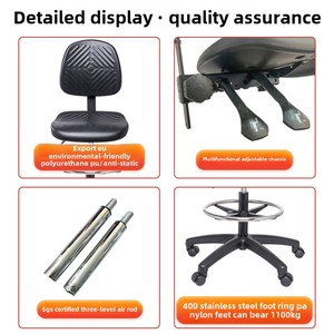 <span class=keywords><strong>Chaise</strong></span> de bureau ergonomique réglable en métal, best-seller, confortable, avec roulettes - Product Image 3