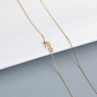 Venta al por mayor joyería fina S925 cadena de eslabones de plata DIY Cadena de joyería aguja Universal bola ajustable collar accesorios de joyería