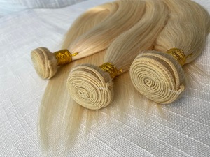 Extensiones de Cabello Humano Virgen Doble Trama, Cabello Crudo, Rubias/Loiras - Product Image 6