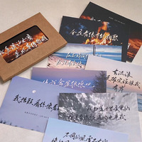 Impresión de postales de viaje de papel Premium personalizado troquelado personalizado de China