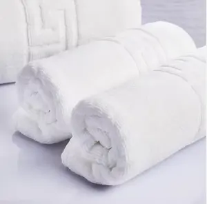 Free Sample Custom Towel Hotel Jacquard 100% Cotton 5 Star Hotel Plain White Luxury Towels Hotel