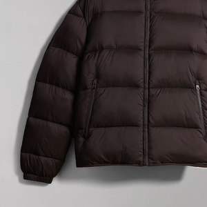 Wholesale Customizable Front Logo Man Winter Puffer Jacket Stand Collar Waterproof Windproof Reversible Eco-Friendly Polyester - Product Image 4