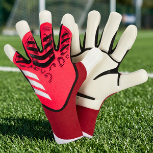Gants de gardien de but de football à séchage rapide, protection des doigts, compatibles écran tactile, poignet réglable, équipement d'entraînement et de match de football, détection des piques - Product Image 2