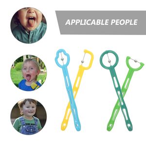 Jouets sensoriels pour l'autisme, 4 pièces, <span class=keywords><strong>correcteur</strong></span> <span class=keywords><strong>de</strong></span> poussée <span class=keywords><strong>de</strong></span> la <span class=keywords><strong>langue</strong></span>, exerceur <span class=keywords><strong>de</strong></span> la <span class=keywords><strong>langue</strong></span>, entraîneur des muscles buccaux pour enfants, motricité buccale - Product Image 4