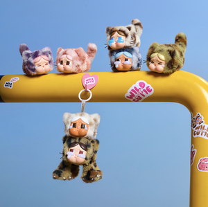 Porte-clés en peluche CryBaby Wild Cutie Series, <span class=keywords><strong>chat</strong></span> léopard de haute qualité, boîte mystère Cry Baby, jouet en peluche vinyle, poupée, boîte aveugle - Product Image 3