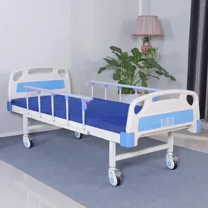 Cama de metal para enfermagem, cama plana, móveis para venda