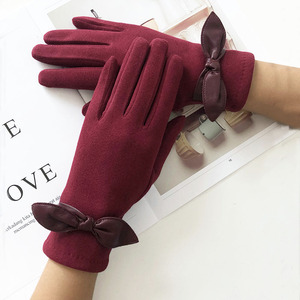 Gants d'hiver chauds pour écran tactile pour femmes les plus vendus pour les scènes de pêche en plein air de fête quotidienne-Style uni à la mode - Product Image 3