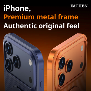 Original feel metal anti drop border suitable for Apple 17ProMax <b>phone</b> case 17pm bracket case 17pro anti fingerprint <b>phone</b> case - Product Image 6