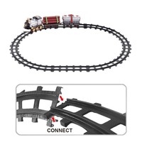 Nouvelle locomotive de train électrique 2026 avec rails, télécommande et vitesse réglable pour enfants, cadeau de Noël