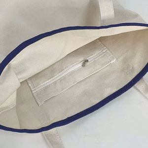 DLBZ Wholesale Organic Blank Reusable Large Custom Simplicity Canvas <b>Tote</b> <b>Bag</b> with Inner Pocket and Rope Handle - Product Image 6