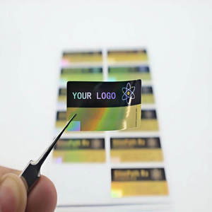 Etiquetas Adhesivas Personalizadas con Logotipo de Marca, Holográficas, para Botellas de Vidrio de 3 ml, 5 ml y 10 ml - Product Image 4
