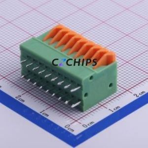 KF141V-2.54-9P Spring Terminal Block Through hole Component (THT),P=2.54mm Connector 2.54mm 9P 9 2A - Product Image 1
