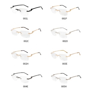 Montature per Occhiali Senza Bordi Semplici in Bulk - Design Unisex con Aste in Metallo e Costruzione Senza Telaio con Lenti Dimostrative - Product Image 5