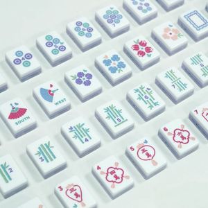 Juego de Mahjong de Lujo Moderno Personalizado, Impreso con UV, Grabado, Mini, de Viaje, 4 Capas, Acrílico, 160/166 Fichas de Mahjong Americanas, Estilo <span class=keywords><strong>Casino</strong></span> - Product Image 4