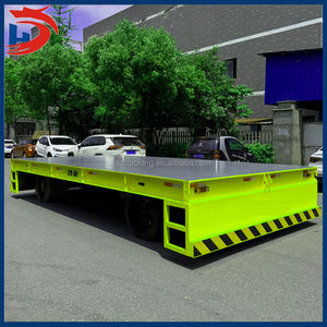 Chariot électrique sans rail à plat pour tracteur de remorquage d'aéroport Chariot à tambour d'huile Chariot à cloisons sèches Chariot de transport électrique à palette - Product Image 4