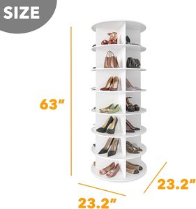 Zapatero Giratorio de Múltiples Niveles para la Entrada del Hogar - Product Image 6