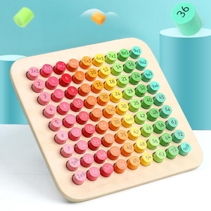 Jouet éducatif des maths montessori, pour enfants, <span class=keywords><strong>table</strong></span> <span class=keywords><strong>de</strong></span> <span class=keywords><strong>multiplication</strong></span> en bois - Product Image 3