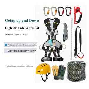 Kit de harnais de sécurité robuste pour travaux de construction, harnais antichute complet pour toiture et échafaudage - Product Image 3