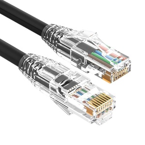 <strong>Patch</strong> Cable Cat6/Cat6a Slim Ethernet <strong>Patch</strong> <strong>Lead</strong> <strong>Patch</strong> Panel to Switch, Flexible Cat6 Ethernet Cable Black - Product Image 1