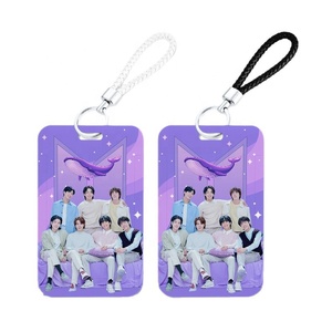 Kpop Star BL BT tw Illit ที่ใส่บัตรพลาสติกแบบเลื่อนได้สำหรับนักเรียนบัตรอาหารบัตรโดยสารรถประจำทาง - Product Image 1